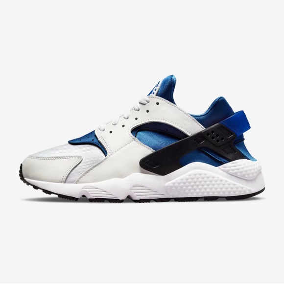 NIKE Air Huarache White and Metro Blue - Picture 1 of 6